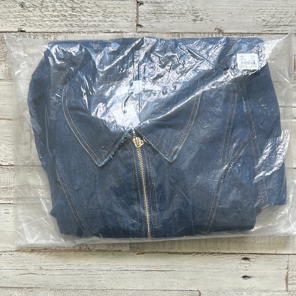 Steve Madden Denim Jumper Long Sleeved NWT - Picture 7 of 8